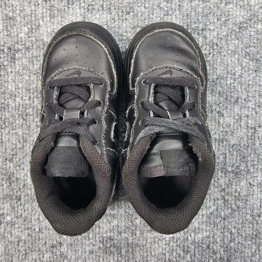 Nike Air Force‎ 1 Low Toddler 7C Triple Black Shoes Sneakers 314194-009 AF1